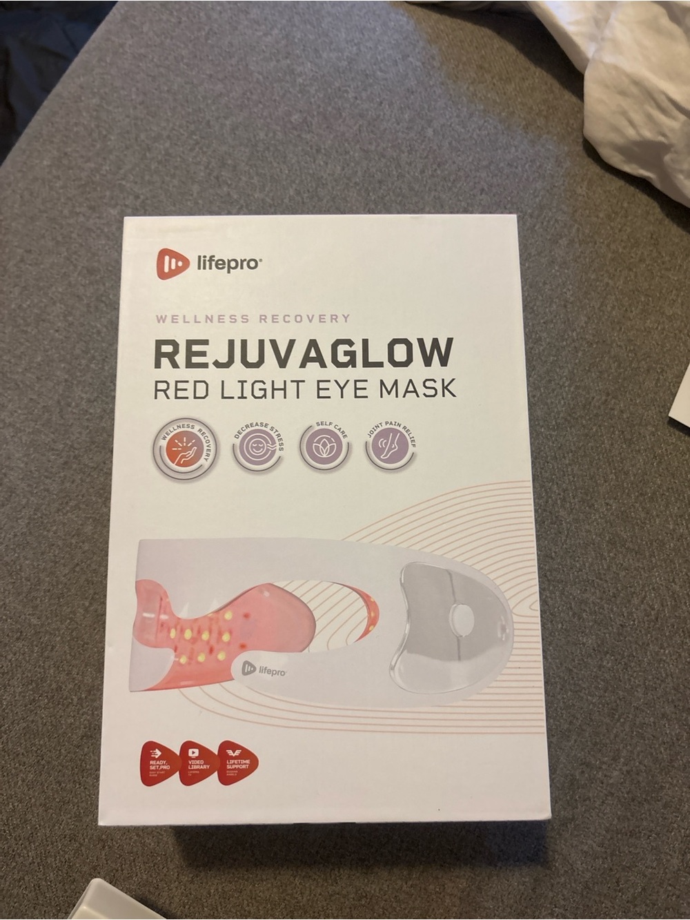 RejuvaGlow Red Light Eye Mask - Red